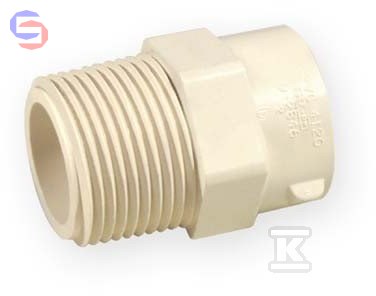 ZŁĄCZKA WKRĘTNA KW/GZ 2 PVC-C NIBCO