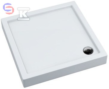 SCHEDPOL COMPETIA Brodzik kwadratowy 80x80x15 cm akrylowy 13.8kg