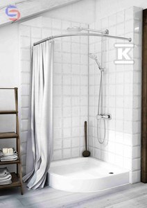 ONNLINE Brodzik półokrągły R55 80x80x5cm akrylowy