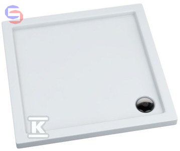 SCHEDPOL CASPAR Brodzik akrylowy kwadrat 80x80x3cm 9.9kg