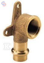 CONEX B PRESS Kolano z łapami gwint wew. 18x1/2 CU