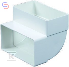 AWENTA Kolano pionowe płaskie 55x110 mm KP55-25