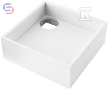 SCHEDPOL Nośnik 90x90x28 cm stalowy kwadratowy do brodzików