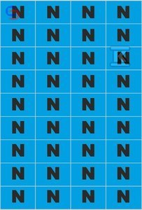 ONNLINE NOZ-N Tablica oznacznikowa przewodu 36 naklejek 0,006kg