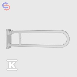 EKOTECH Ergoplus Poręcz uchylna 60cm biała stal malowana