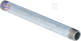 GEBO Sztucer ocynkowany 1/2" 0.30m dwustronnie gwintowany stal