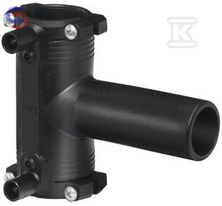 GEORG FISCHER Trójnik elektrooporowy 90° D50 PE100 SDR11 PN10 gaz PN16 woda