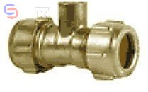 CONEX COMPRESSION Trójnik mosiężny 22x1/2x22 mm zaciskowy