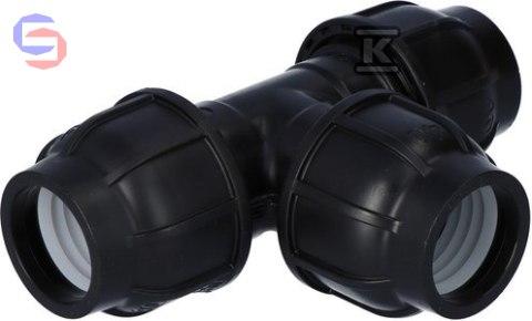 GEBO PLAST Trójnik zaciskowy PP 90° 40x40x40 PN16 do PE