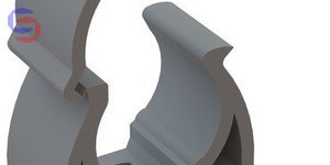 ONNLINE UZE-47S Uchwyt zamykany szary 50 szt