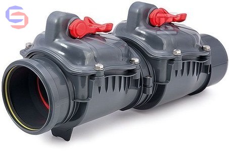 KARMAT Zasuwa burzowa 160 DN160 2-klapowa PP Typ 2