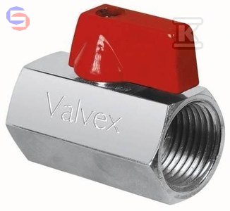 VALVEX MINI Zawór kulowy 1/2" chromowany mosiężny
