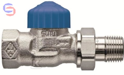 IMI HEIMEIER Zawór termostatyczny prosty 3/4" DN20 niklowany niebieska kapa kvs 3,6