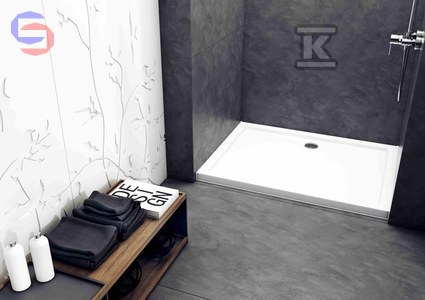 ONNLINE Brodzik prostokątny płaski 90x100x5,5 cm FI 90