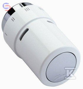 GŁOWICA L-DESIGN,RAX, CHROM/BIA: RAL901 DANFOSS