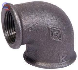 OPAL Kolano redukcyjne A1 NR6 1x1/2" czarne 90-25S