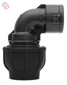 GEBO Kolano zaciskane PP 90° 110x4" GW PN10 do PE