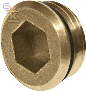 KAN-therm SCA FITTINGS Korek mosiężny GZ G1/2" z ORINGiem na klucz imbus