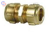 CONEX COMPRESSION Łącznik prosty mosiężny DZR 10x10 mm
