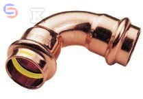 CONEX BPRESS GAS 5000 Łuk dwukielichowy 90° 15 CU