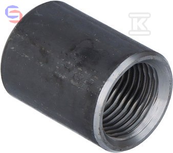 GELDBACH Mufa spawalnicza czarna 1/2" (DN15) stalowa gwintowana
