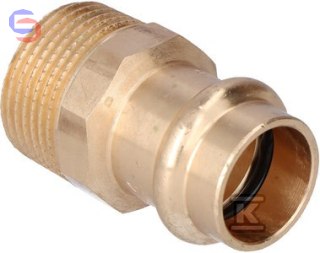 CONEX B PRESS Nypel przejściowy GZ 18x3/4 mosiądz