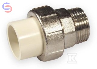 NIBCO Śrubunek KW/GZ 3/4" PVC-C plast-metal 0,12kg