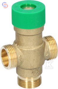 RESIDEO BRAUKMANN TM50 Termostatyczny zawór mieszający 1/2" 30-60°C