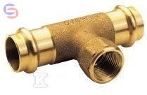 CONEX BPRESS GAS 28x3/4x28 Trójnik miedziany zaprasowywany do gazu