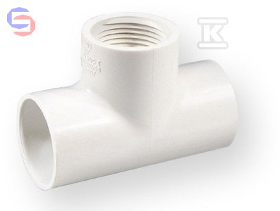 NIBCO TRÓJNIK NAKRĘTNY KW/KW/GW PVC-U 1/2" 28x44x64mm