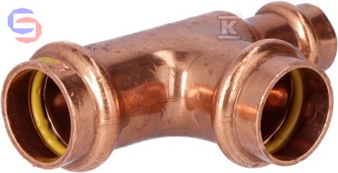 CONEX BPRESS GAS 5000 Trójnik redukcyjny 22x22x15 mm CU