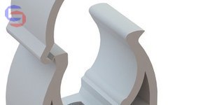 ONNLINE UZE-22B Uchwyt zamykany biały 100szt 0,004kg