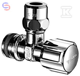 SCHELL COMFORT Zawór kątowy regulacyjny 3/8" chrom krótki