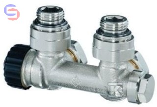 IMI HEIMEIER Multilux Zawór termostatyczny 2-rur 1/2" niklowany kątowy