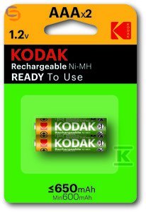 KODAK Akumulator K3AHR-2 NiMH AAA 650 mAh (2 szt.)