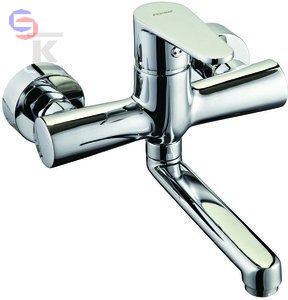 FERRO ALGEO Bateria Umywalkowa Ścienna Chrom 0.13x0.17x0.23m