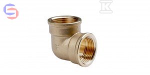 FERRO ONNLINE Kolano mosiężne 6/4" nakrętno-nakrętne żółte K07Z