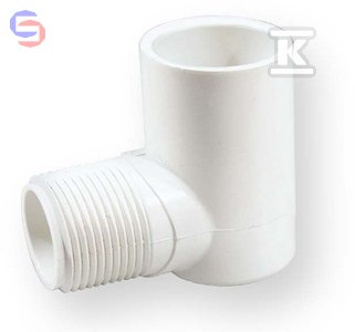 NIBCO Kolano z gwintem wkrętne KW/GZ PVC-U 3/4" 0,035x0,051x0,056m