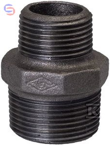 OPAL Nypel redukcyjny 1"x1/2" czarny N8 NR40 245-25S