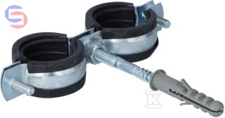 OPAL Obejma metalowa 1" (25mm) 32-35mm z wkładką EPDM