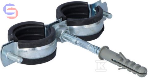 OPAL Obejma metalowa 1" (25mm) 32-35mm z wkładką EPDM