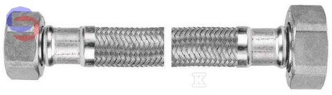 ONNLINE Wąż w oplocie stalowym 50 cm 1/2"x3/8" N-N HAN495