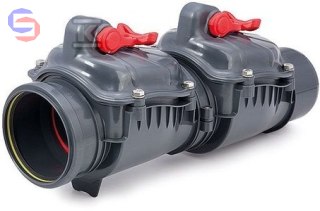 KARMAT Zasuwa burzowa PP DN110 2-klapowa Typ 2