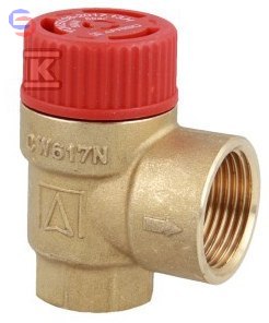 AFRISO MS Zawór bezpieczeństwa 1/2"x3/4" 1,5 bar C.O.