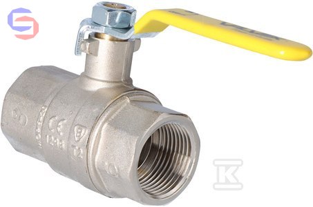 VALVEX ORION Zawór kulowy gazowy 1" niklowany stal dźwignia