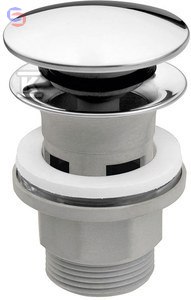 FERRO Zawór spustowy uniwersalny 1 1/4" do umywalek z przelewem, polipropylen chrom