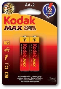 KODAK MAX KAA-2 Bateria alkaliczna LR6 AA 2szt 0,052kg