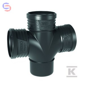 Wavin SITECH+ Czwórnik radialny 110x110x110/87° czarny