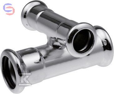 KAN-therm STEEL FITTINGS Czwórnik 90° 22x15 mm stal węglowa