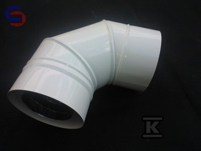 KRZYS-POL SKK Kolano 90° 80/125 mm Białe Kondens/Turbo